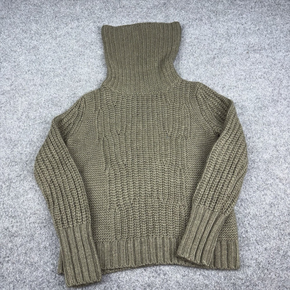 Banana Republic Sweater Womens Small Turtleneck Italian Yarn Merino Wool Alpaca